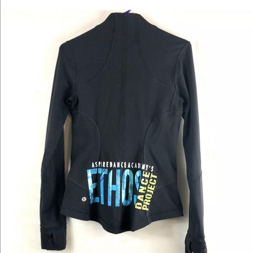 Lululemon SZ6 black jacket Ethos dance academy - Picture 2 of 8